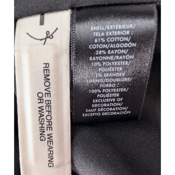 Ann Taylor Olive Tweed Drop Waist Chiffon Layered Preppy Peplum Skirt Size 2 - Picture 8 of 10